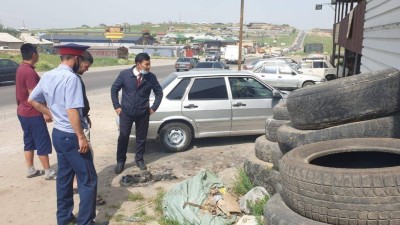 Шымкентте көшеге қоқыс тастағандарға айыппұл салынды