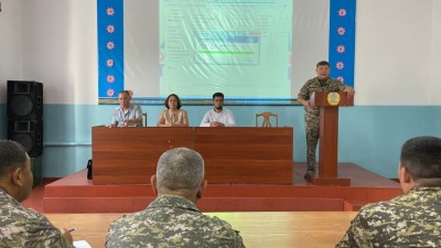 «Жас ұлан» республикалық мектебінің жеке құрамымен кездесу өтті