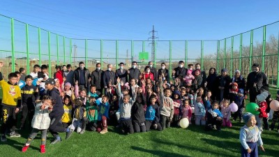 Еңбекші ауданында көпсалалы спорт алаңшасы ашылды