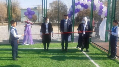 Қалада спорттық алаңша ашылды