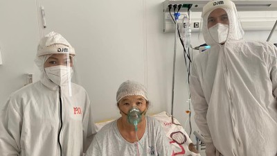 Өкпесі қабынған қарт кісі ауруханадан сауығып шықты