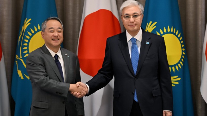 Мемлекет басшысы Sumitomo компаниясының президенті Шинго Уэноны қабылдады