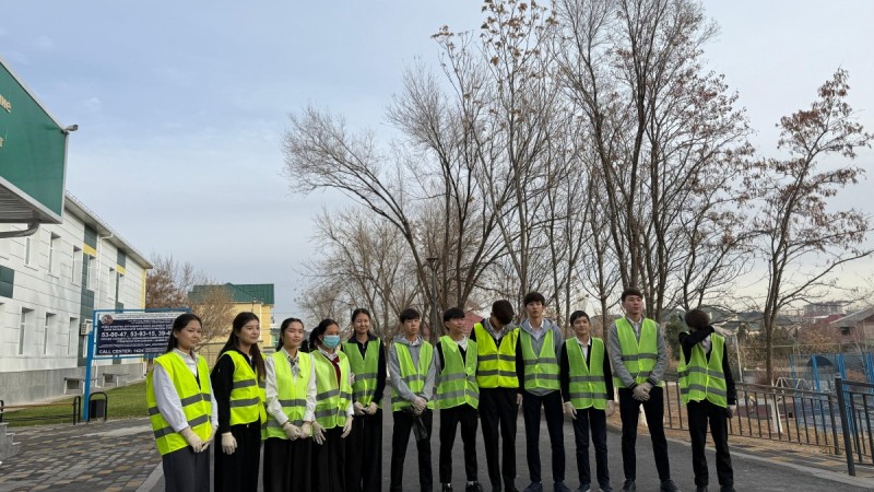 ​«Таза Қазақстан» акциясы қала мектептерінде өтті