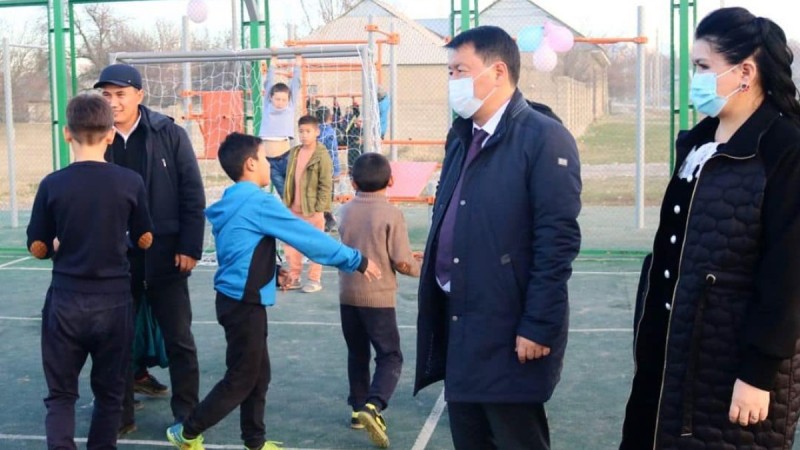 Өтеміс тұрғын алабында да жаңа спорт алаңшасы ашылды