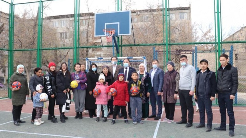 Демеуші есебінен 6 спорт алаңша ашылды