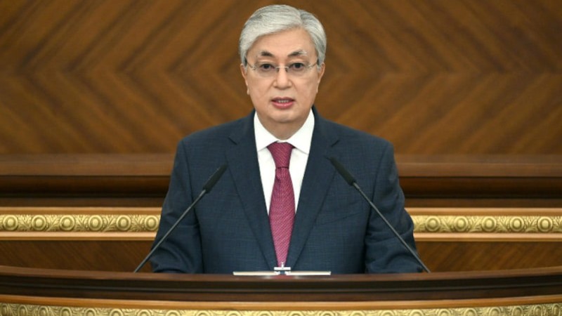 Президент Қазақстан халқына жолдауын жариялауда