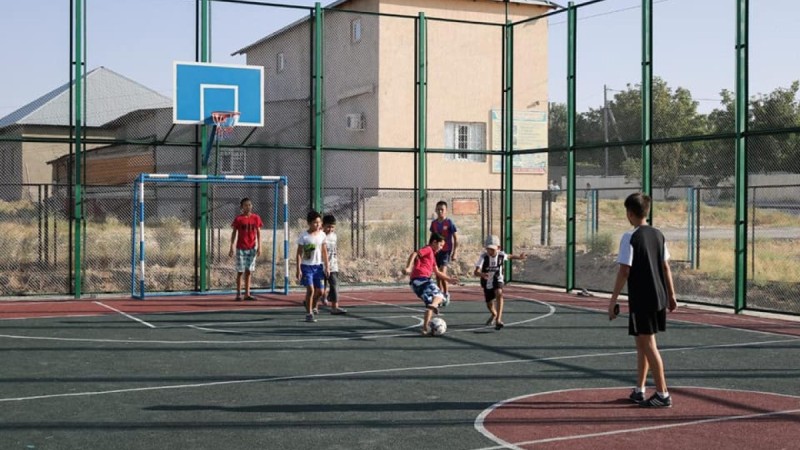 Жаңа спорт алаңшасы пайдалануға берілді