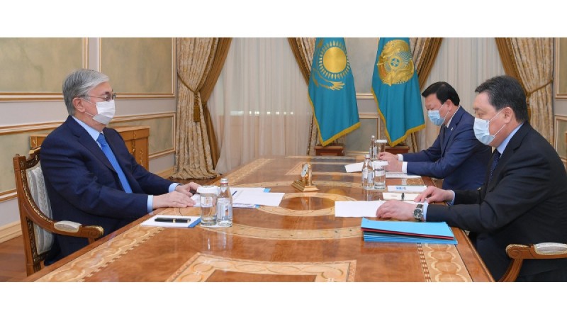 ​Президент А. Мамин мен А. Цойды қабылдады