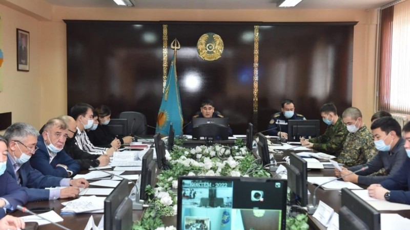 Шымкентте төтенше жағдай бойынша штаб отырысы өтті