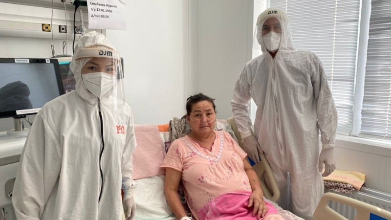 Өкпесі 80 пайыз зақымдалған науқас ауруханадан сауығып шықты