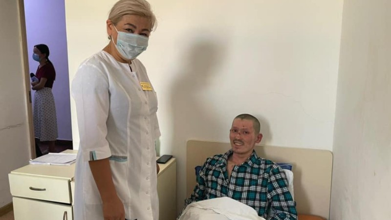 Денесін толықтай күйік шалған жігіт аман қалды